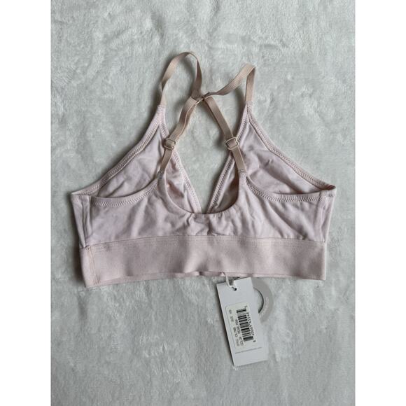 Skin Worldwide Organic Pima Cotton Gracelynne Bralette Size XS Pearl Pink NWT - Picture 3 of 7